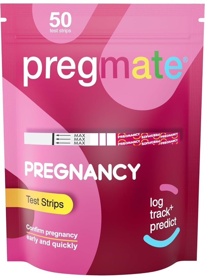Pregmate 50 Pregnancy Test Strips (50 Count) - Image 1
